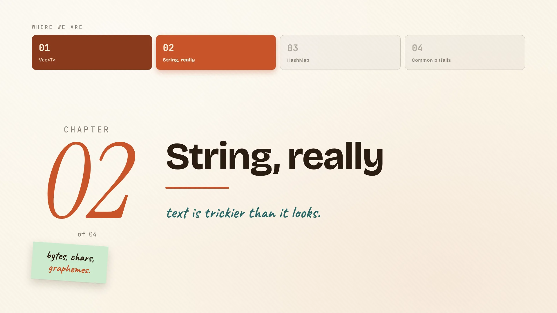 String, really chapter divider